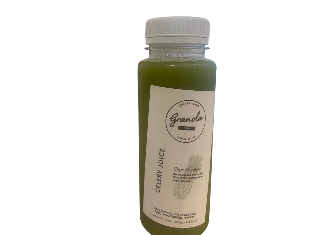Celery Juice - Succhi spremuti a freddo chez Granola Geneva