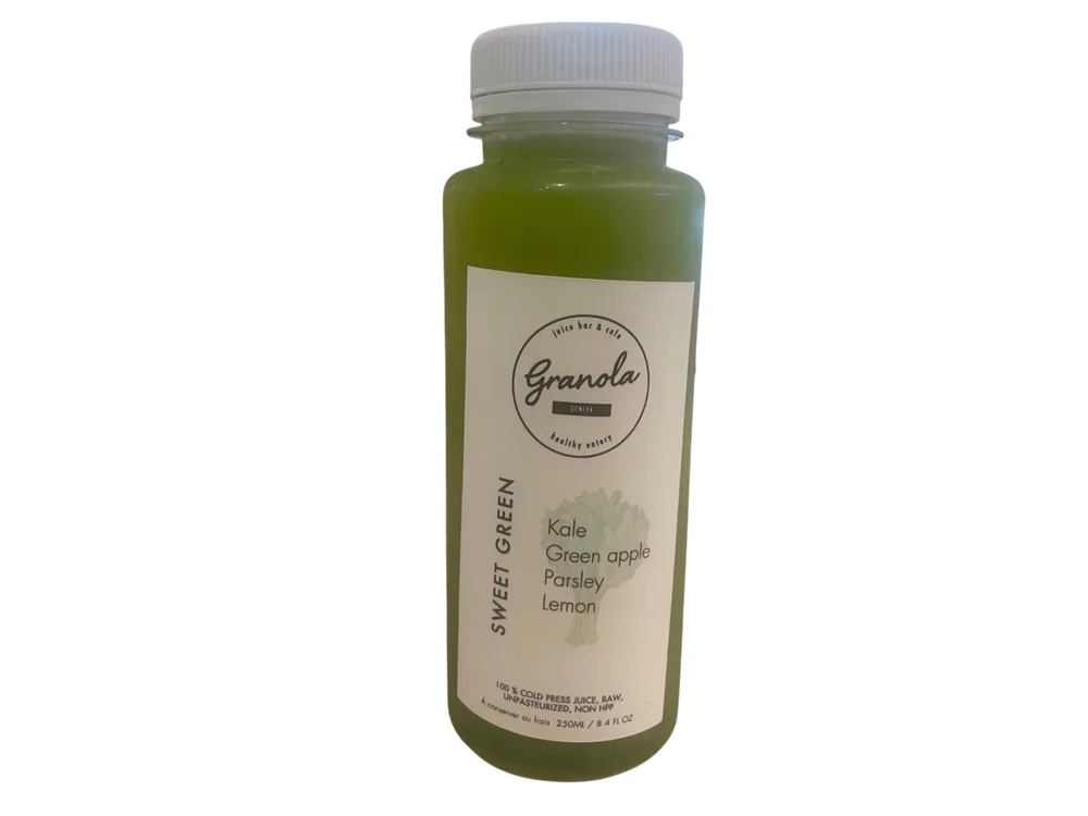 Sweet Green - Kaltgepresste Säfte chez Granola Geneva